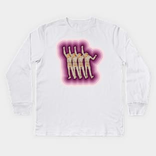 quartet pink Kids Long Sleeve T-Shirt